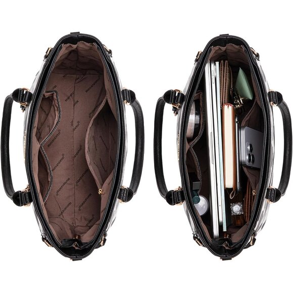 3PCS Purses for Women Tote Bag and Wallet Set Shoulder Satchel Handbags - Picture 5 of 8